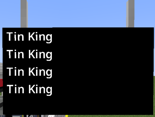 A PIDS with 4 arrivals, showing the english destination for each arrival