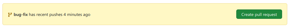 bug-fix has recently pushed 4 minutes ago